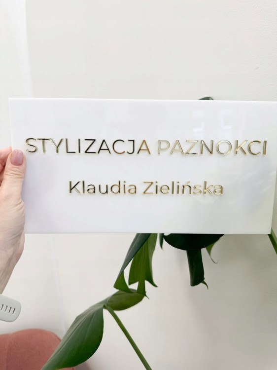 Twoj tekst biala plex zloty napis 1.png